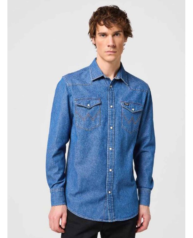 Koszule Wrangler Koszula jeansowa męska Wrangler 112350488