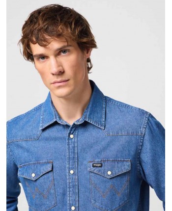 Koszule Wrangler Koszula jeansowa męska Wrangler 112350488